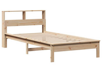Łóżko z regałem bez materaca sosnowe 100x200 cm WM-855717
