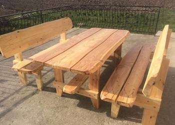 Meble Ogrodowe Drewniane Biesiadne 5cm grubości