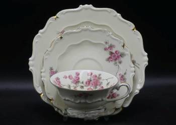 Komplet śniadaniowy Sorau Żary, czerwone Mimozy Mimose, 1928 - 45