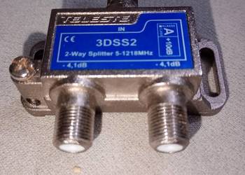 rozgałęźnik rozdzielacz sygnału TV dwukrotny 3DSS2 nowy