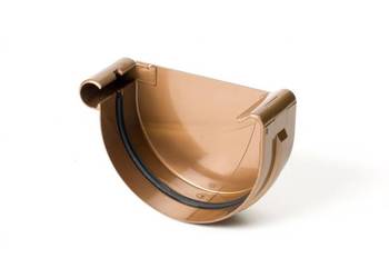 Bryza PVC Denko lewe 125 mm miedziany