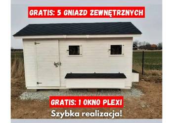 Drewniany kurnik domek dla kur KOKOSZKA, drobiu, kaczek, indyków, gołębnik
