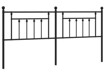 Metalowe wezgłowie czarne 200 cm WM-353575