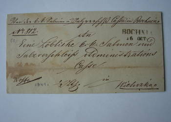 Bochnia /Wieliczka 1849 - kopalnia soli - Salin /pieczęć lakowa