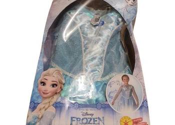 strój frozen elza 7-8 lat 122 kostium suknia księżniczki Elzy