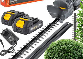 NOŻYCE AKUMULATOROWE DO ŻYWOPŁOTU KRZEWÓW GAŁĘZI 450MM 21V 2 X BATERIA 2AH