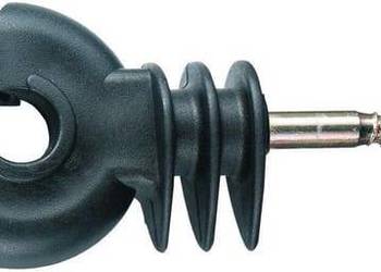 Izolator do drutu i plecionki z wkrętem, czarny AKO 44316