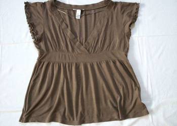 H&M Bluzka Kawowa Lato 42 XL