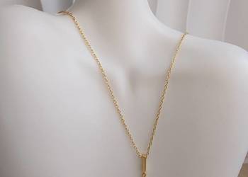 Nowy pozłacany Naszyjnik S925 cyrkonie Prezent dla niej