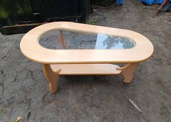 Stoliki kawowy ława zy pulka i szybą