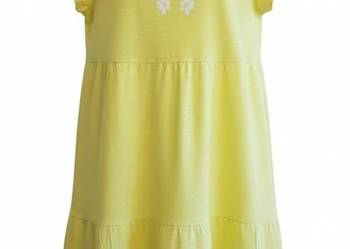 Damska sukienka bawełniana żółta z krótkim rękawem Bonprix 40/42 L/XL