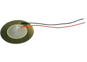 przetwornik piezoelektryczny śr. 27mm z przewodami