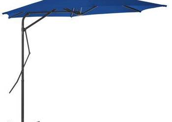Parasol ogrodowy na stalowym słupku, niebieski, 300x230 cm(SKU:312521)