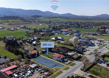 Działka usługowo-handlowa ruchliwa droga Jaworze