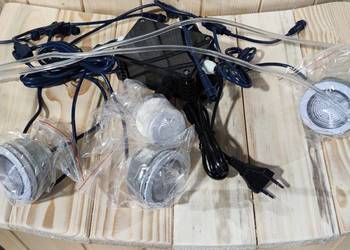 Komplet oświetlenie LED 3 punkty do balii ogrodowej