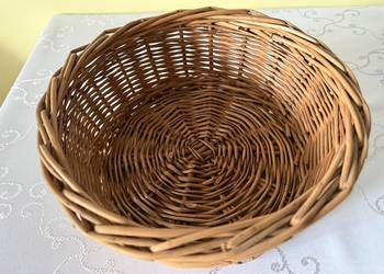 Koszyk wiklinowy ręcznie pleciony naturalny ekologiczny do kuchni i dekorac