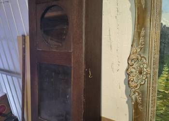 Stara skrzynia zegara ściennego – drewno, ok. 1900–1930