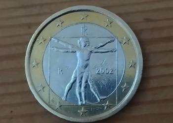 Moneta 1 euro 2002 Włochy