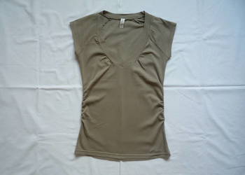 Reserved 36/S 38/M Koszulka Khaki Ciemny beż