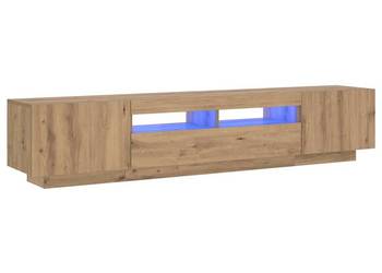 vidaXL Szafka pod TV z oświetleniem LED, dąb artisan(SKU:3329166)