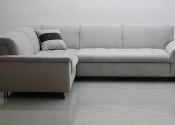 TTL Szary Narożnik z funkcją spania rozkładana rogówka salon sofa kanapa