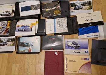 Książki obsługi aut i serwisowe w oryginalnym etui - różne marki i modele