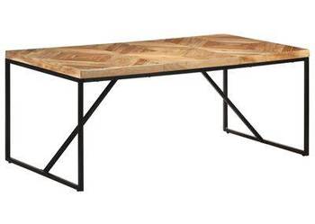 Stół jadalniany, 180 x 90 x 76 cm, lite drewno akacjowe i mango(SKU:323552)