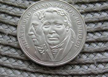 Niemcy 5 Marek 1967r - F - Wilhelm i Aleksander von Humboldt - SREBRO