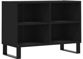 Szafka pod TV czarna 695x30x50 cm materiał drewnopochodny WM-826973