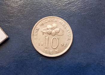 Stare monety 10 sen 1992 Malezja