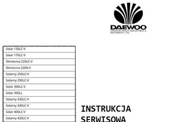 Daewoo  300LL 330LCV 340LCV 400LCV 420LCV 450LC-V in.napraw