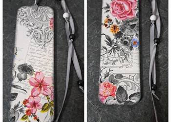 Zakładka do książki kwiaty hand made