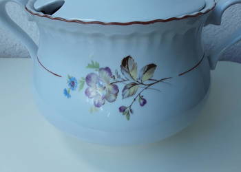 Waza porcelanowa Bogucice 2 l zdobienie w kwiatki