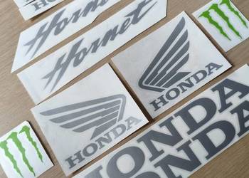HONDA HORNET srebrne  naklejki tuningowe na motocykl