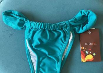 Nowe bikini brazylijskie dół majtki brazyliany Rio de Sol turkus