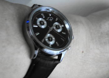 Zegarek Chronograf ze stoperem skórzany pasek Tchibo