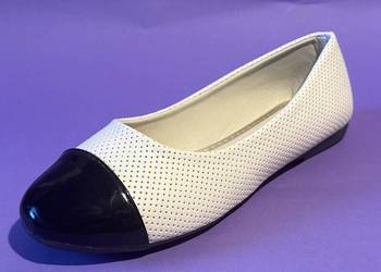 Beżowe baleriny połysk rozmiar 39 (BAL9)