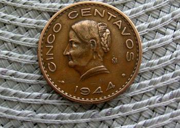Meksyk 5 Centavo 1944r
