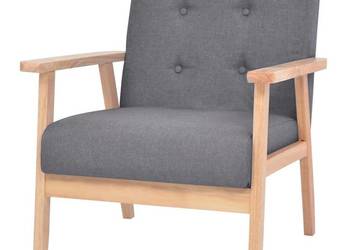 vidaXL Fotel, ciemnoszary, tkanina(SKU:244651)