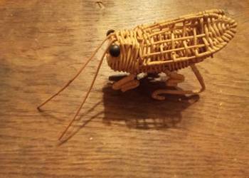 Świerszcz z wikliny z honk Kongu. Vintage lata 60/70