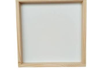 Drewniane ramko tył płyta biała 20x20x3cm