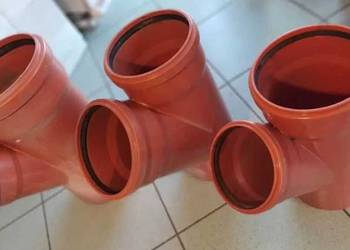Trójnik PVC 200/200 i 200/160 45 st kanalizacja -