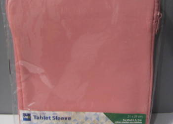 Nowe etui na tablet 21 cm x26 cm jasny róż