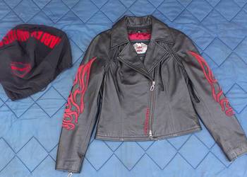 Kurtka skórzana Harley skóra ramoneska kamizelka bolerko