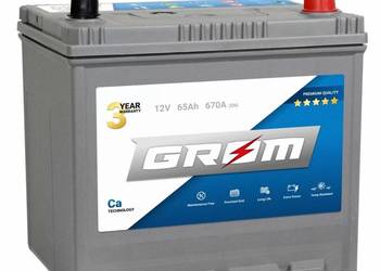 Akumulator 65Ah 520A GROM Premium Japan Prawy Plus