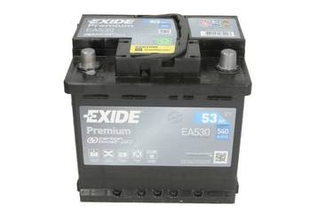 Akumulator 53Ah 540A Exide Premium EA530 PRAWY PLUS