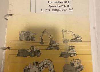 Katalog części zamiennych koparka gąsienicowa liebherr  R 914 BHDSL 960 165