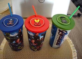Kubki kinowe - Avengers: Koniec gry (Endgame) - 3 sztuki z magnesami