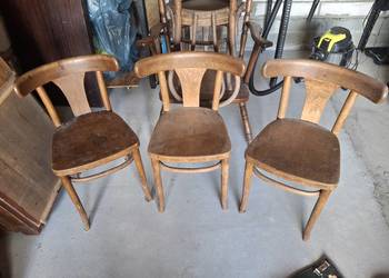Krzesła Thonet antyk jadalnia PRL