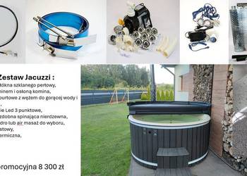 Zestaw do samodzielnego wykonania jacuzzi bali na drewno